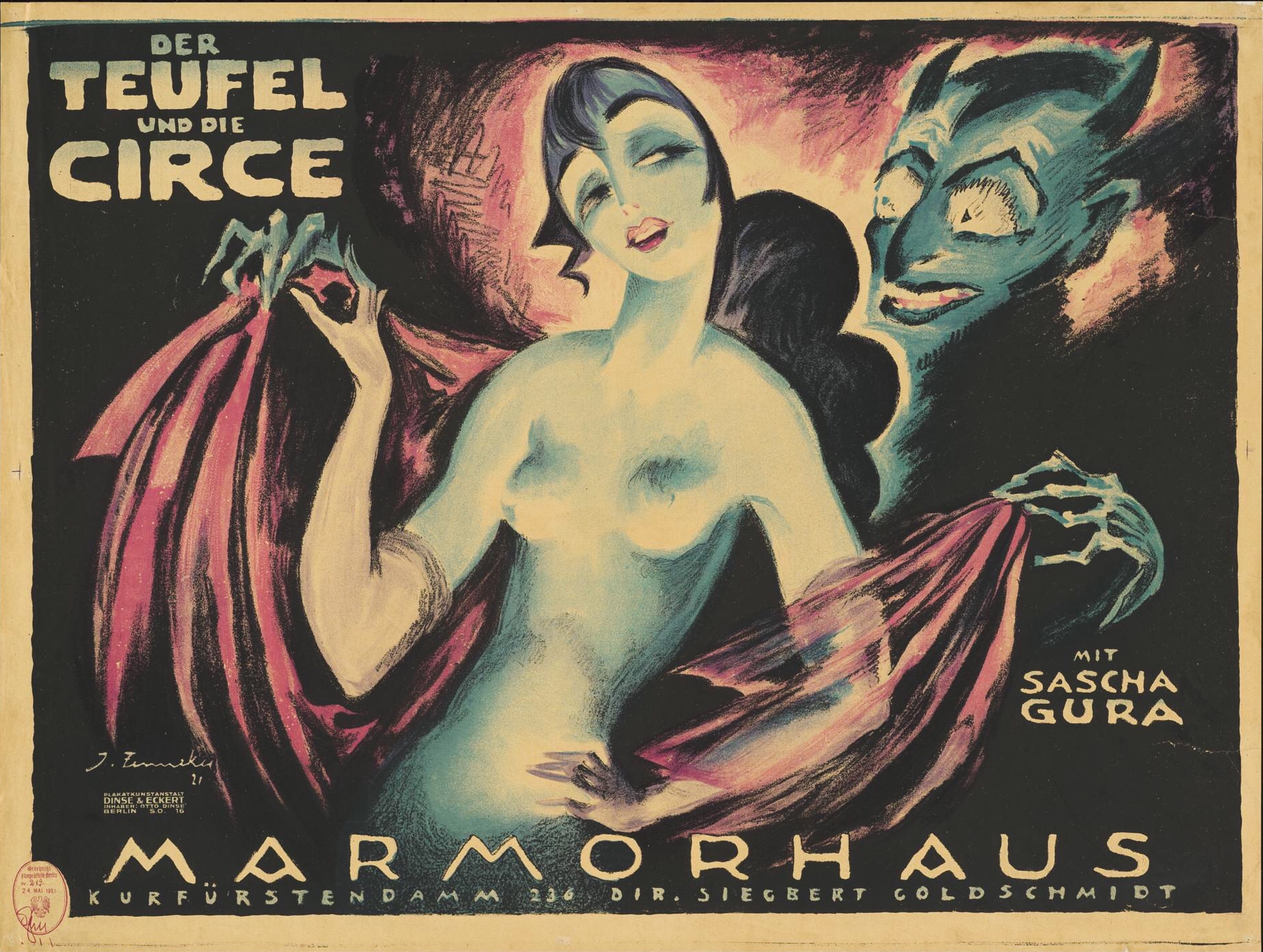 Дьявол и Цирцея (1921)