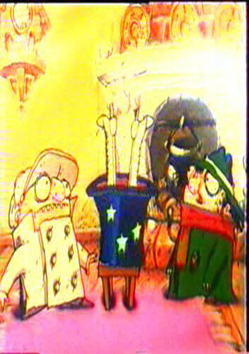 Братья Пилоты показывают друг другу новогодние фокусы (1996)